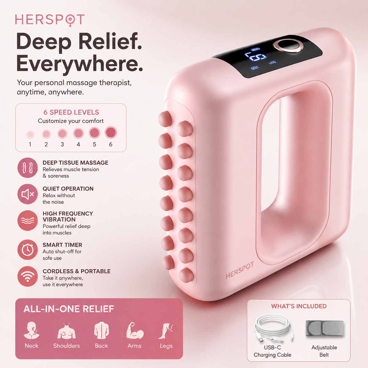HerSpot™ Vibrations Cordless Vibration
